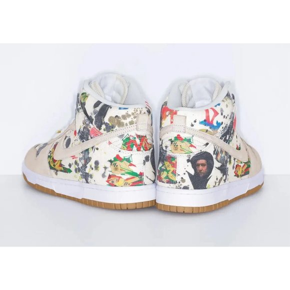 NEW Nike x Supreme SB Dunk High OG QS RAMMELLZEE Men\'s 7 Women\'s 8.5 FD8779-100 main image 15